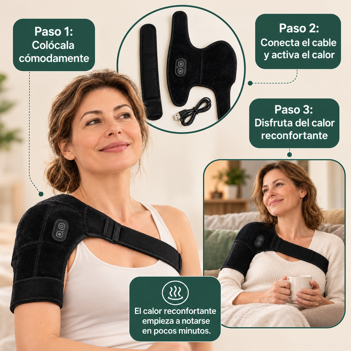 ShoulderTherm™ - Vuelve a mover tu hombro sin dolor.