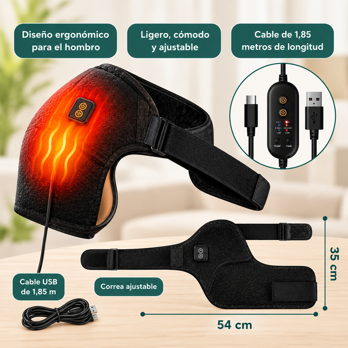 ShoulderTherm™ - Vuelve a mover tu hombro sin dolor.